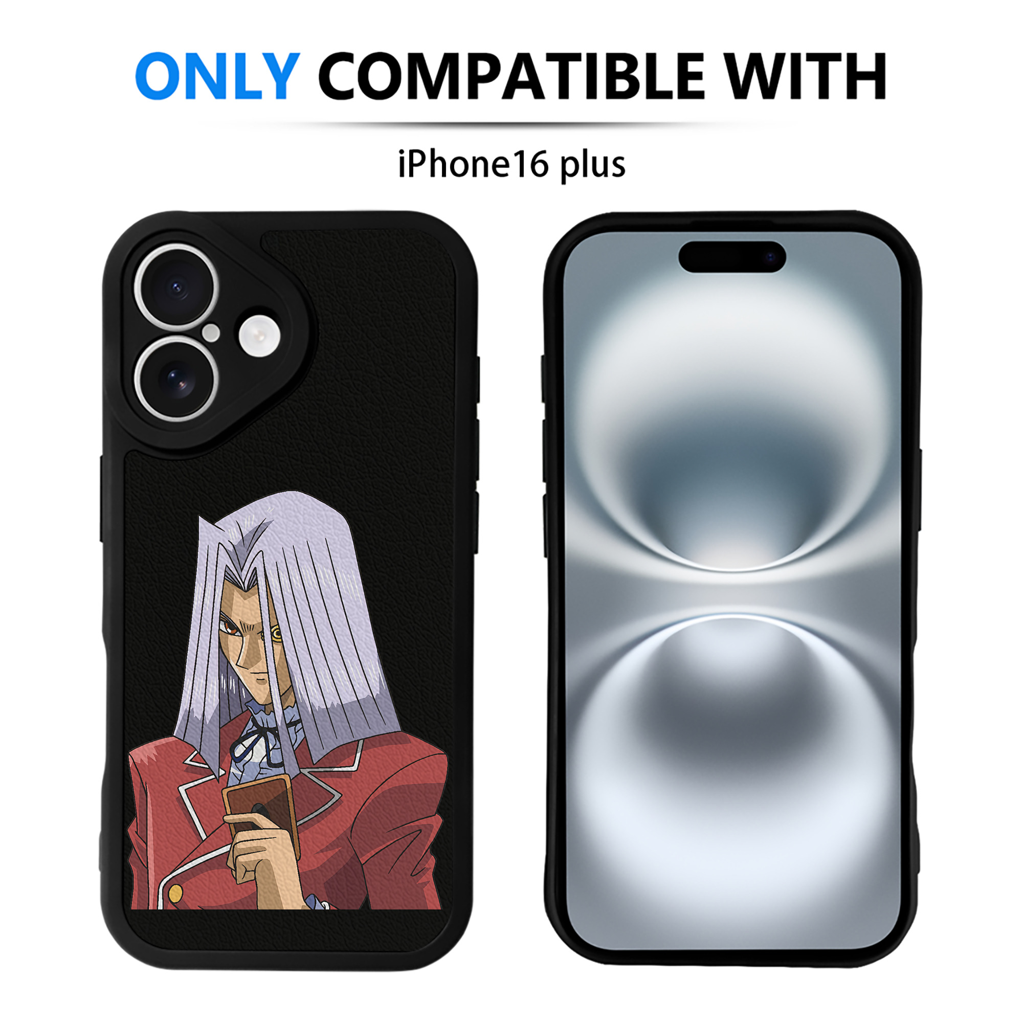 遊☆戯☆王 Yu-Gi-Oh! 【iPhone 16シリーズ対応】シリコンスマホケース（レザー調） 材質：シリコン
